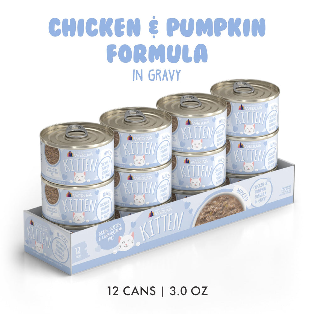 Boîte Weruva chaton 3oz prête à servir, pack pratique de 12.