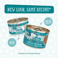 Weruva Cats in the Kitchen Funk in the Trunk, poulet et thon au jus, protéines savoureuses