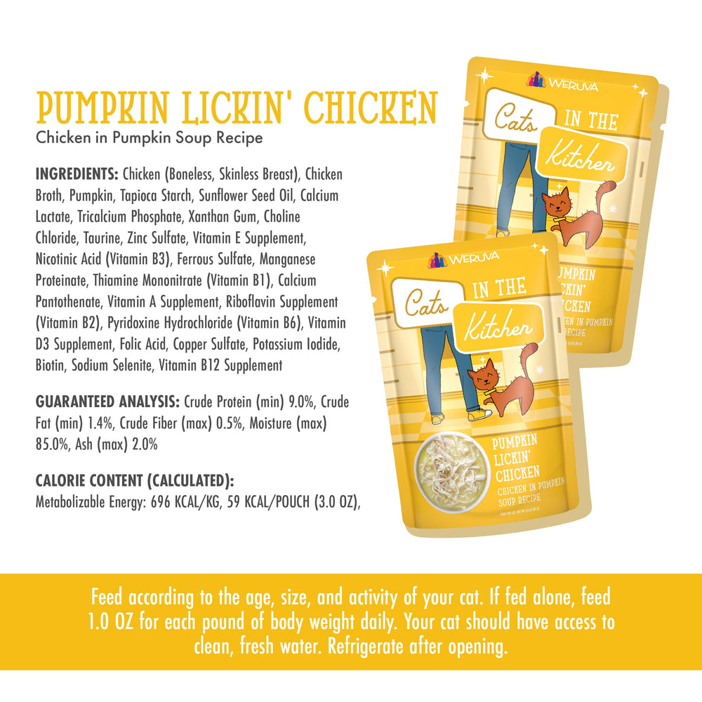 Weruva Cats in the Kitchen: pack de 12 portions pratiques de 85 g