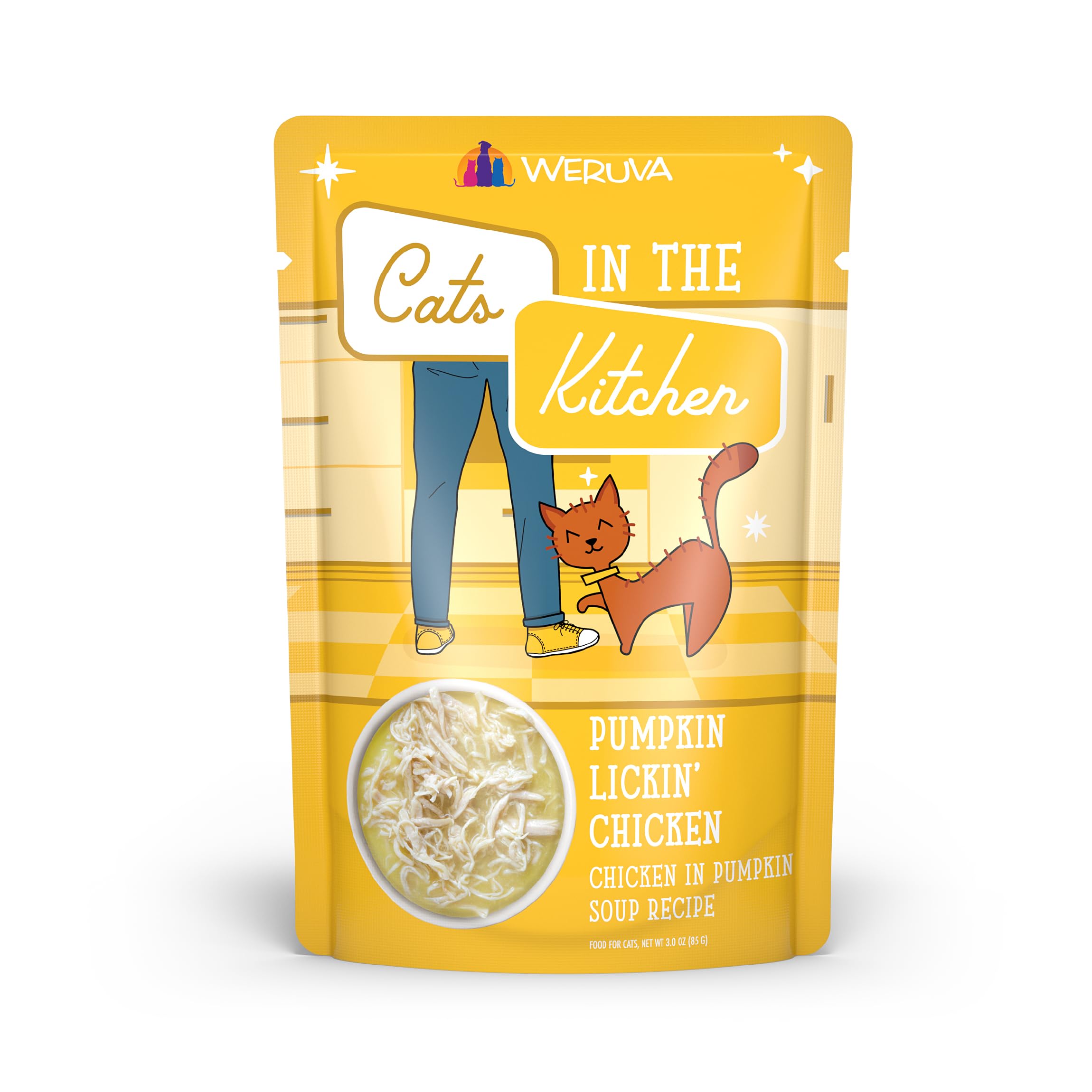Weruva Cats in the Kitchen: poulet citrouille en sauce, texture appétissante pour repas savoureux