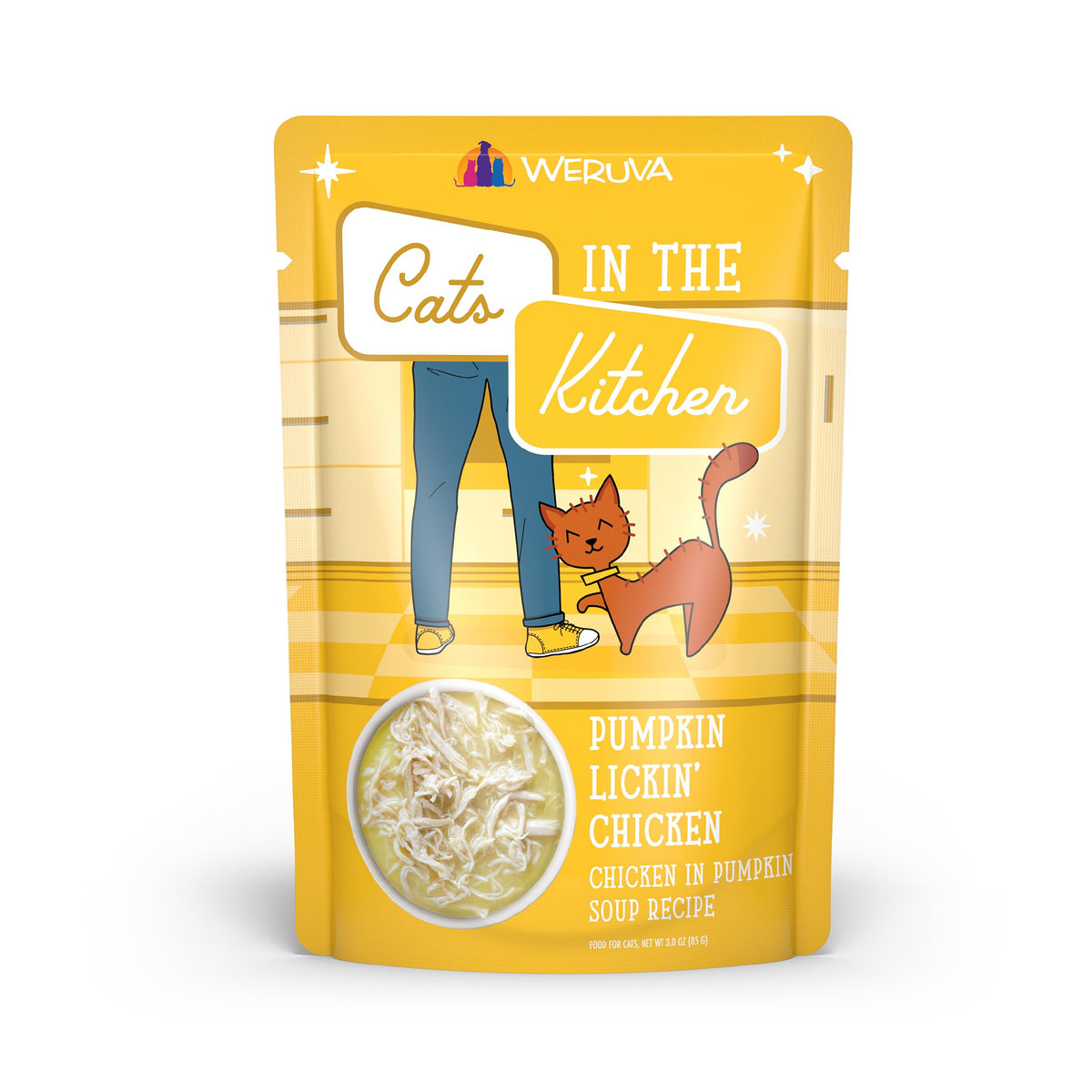 Weruva Cats in the Kitchen: poulet citrouille en sauce, texture appétissante pour repas savoureux