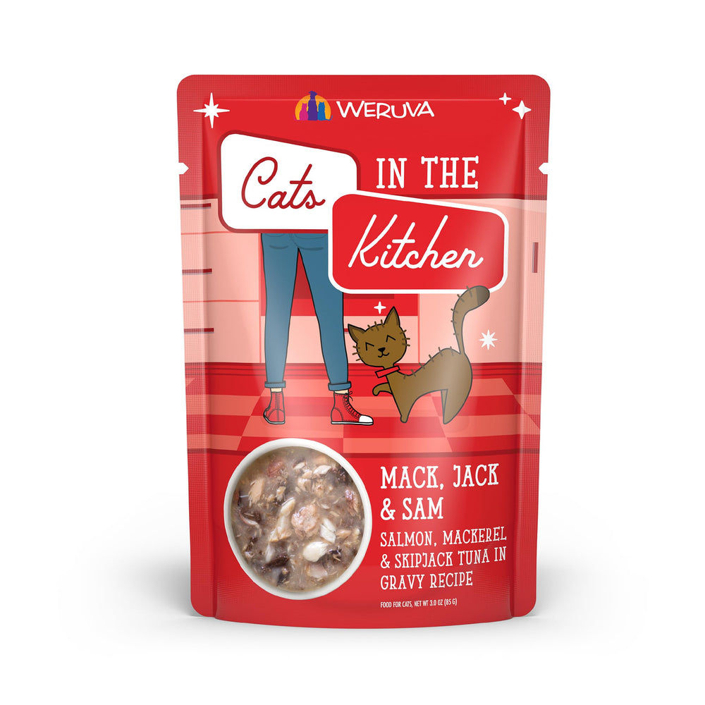Weruva Cats in the Kitchen sachets 3oz pack 12, portion pratique pour le repas quotidien.