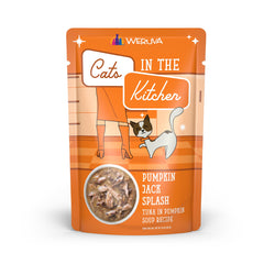 Weruva Chats dans la Cuisine: thon dans une soupe citrouille, texture appétente pour le repas.
