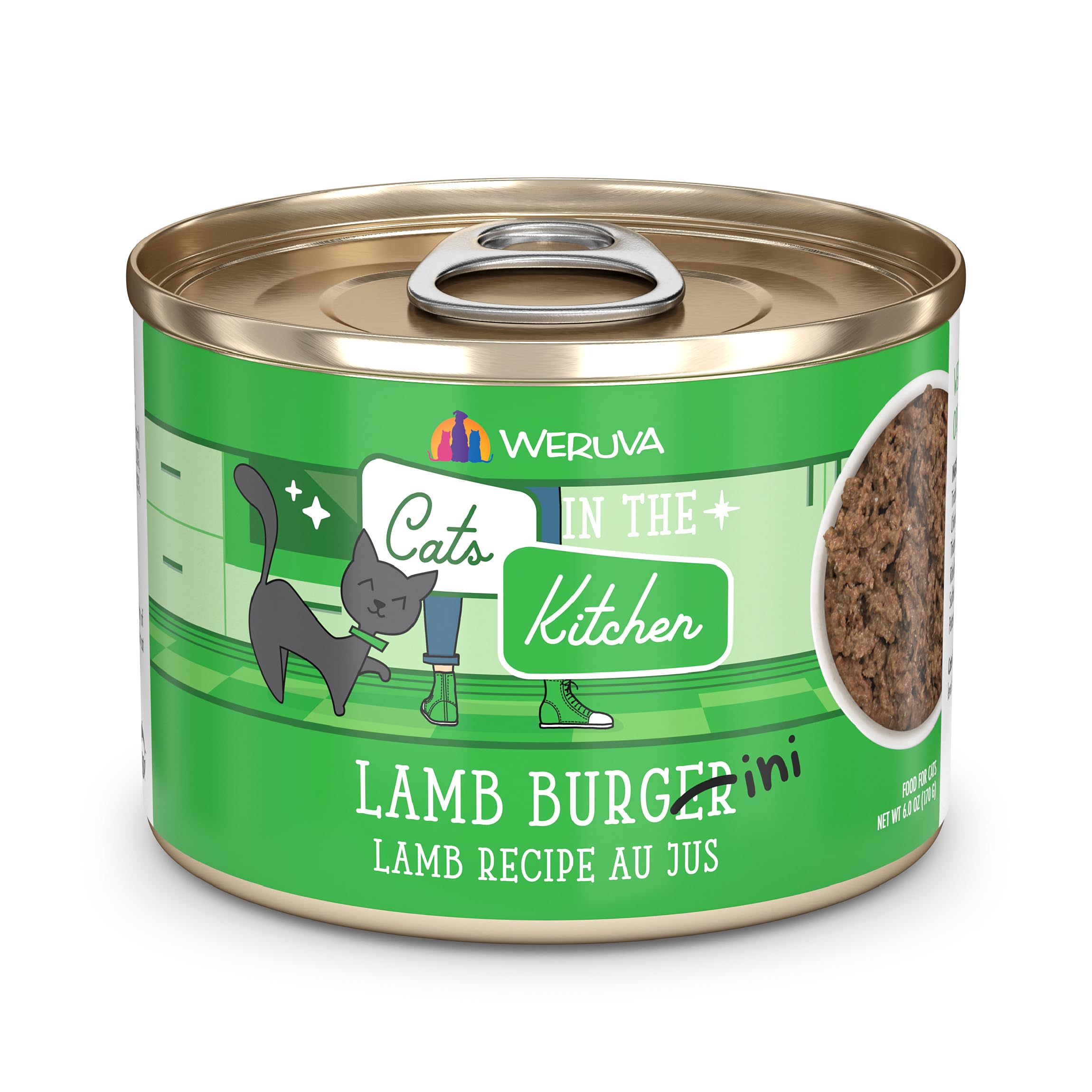 Weruva Lamb Burger-ini: chat prêt à manger, appétit renforcé