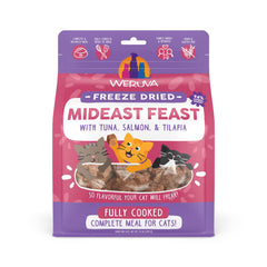 Cubes Tilapia Weruva Mideast Fest prêts à servir dans le sachet.