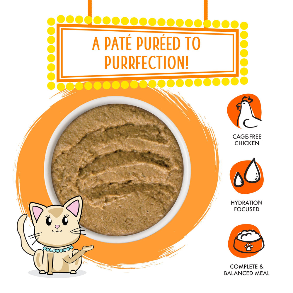 Pâté sans céréales, sans gluten, pour chat Weruva.