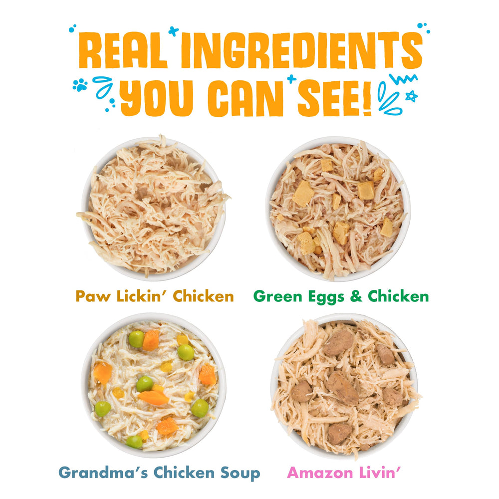 Weruva Paw Lickin' Pals – soupe au poulet mamie, arôme réconfortant.