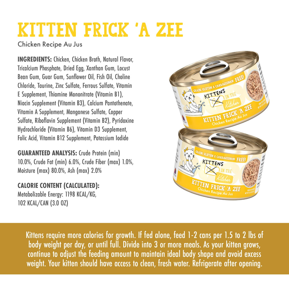 La recette sans céréales et sans additifs, Weruva Frick A Zee, option équilibrée