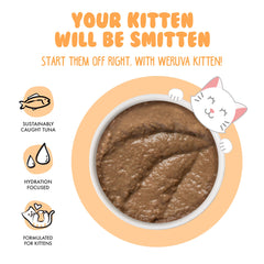 Weruva Kitten Purée: thon et saumon, texture lisse pour chaton.