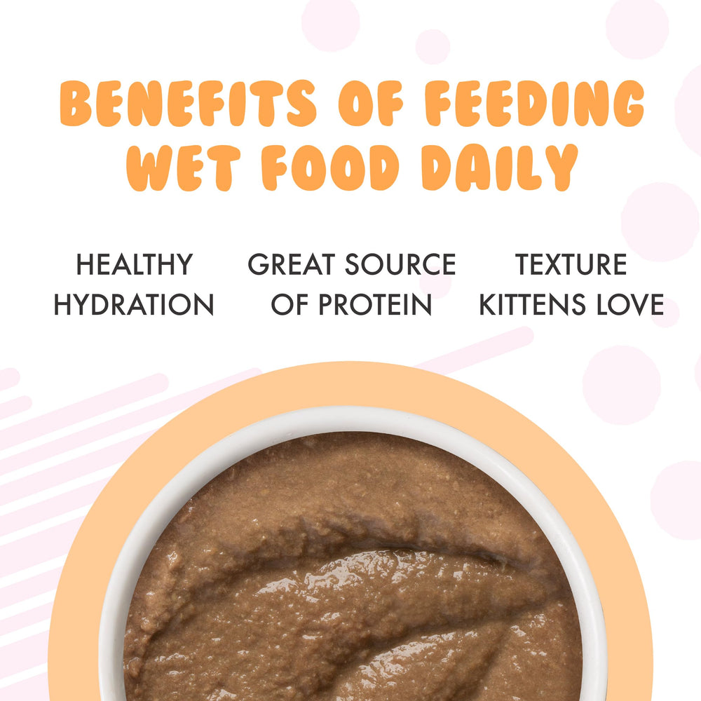 Weruva Kitten Purée Thon-Saumon: saveurs marines pour chatons actifs.