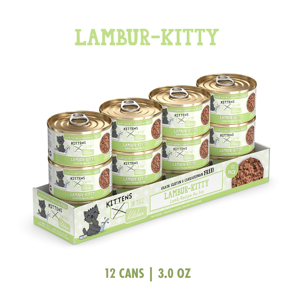 Lambur-Kitty agneau pâturage et thon sauvage, repas équilibré pour chatons.