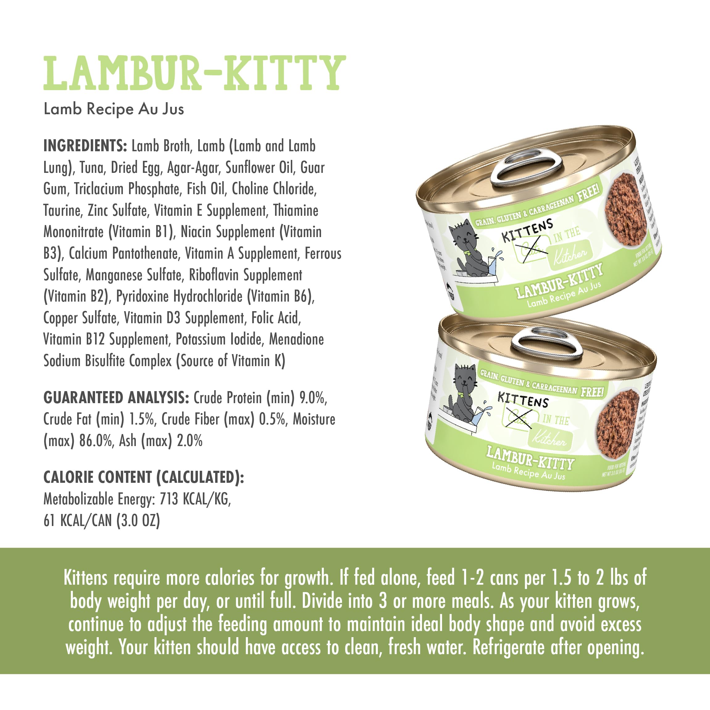 Hydratation optimisée et faible teneur en glucides avec Lambur-Kitty.