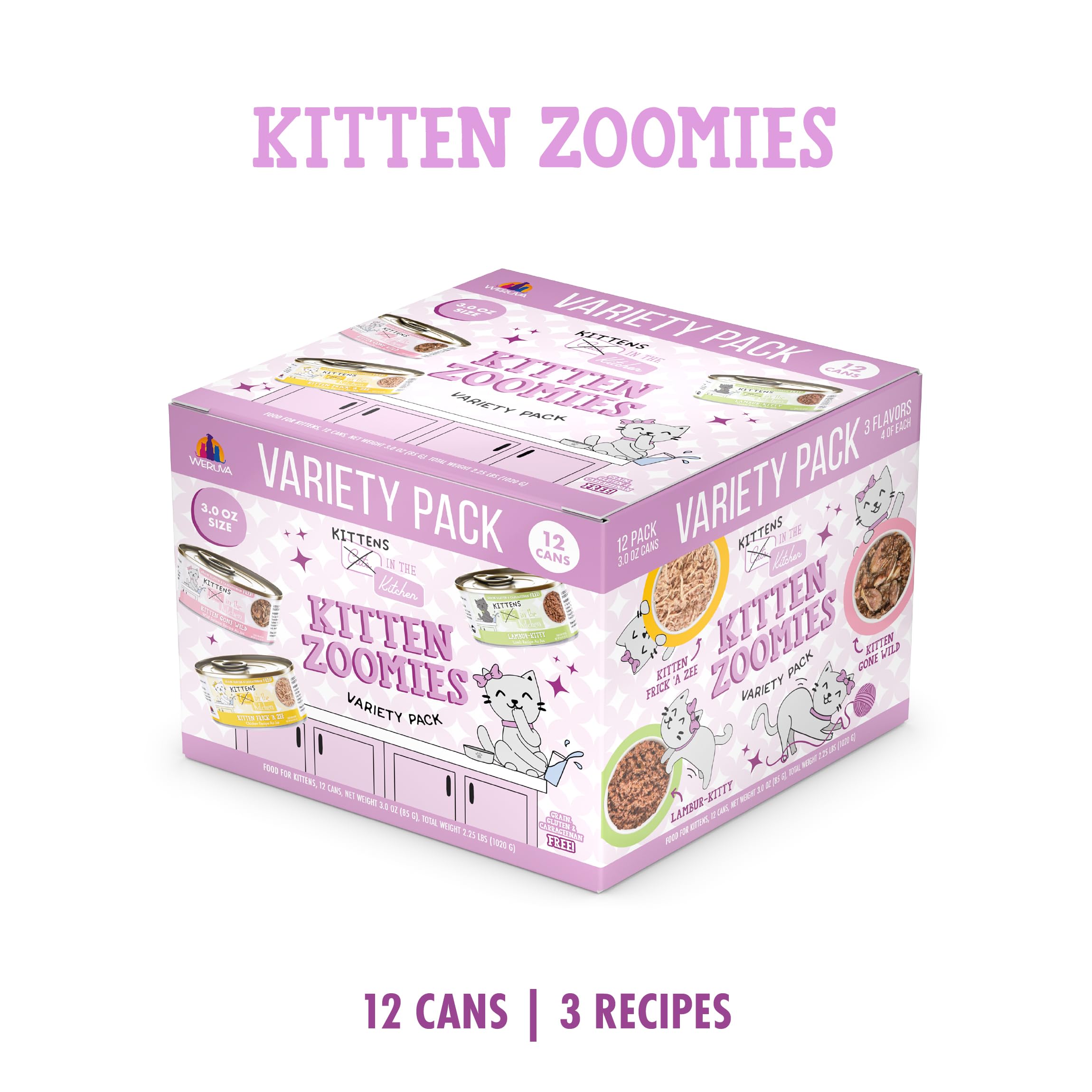 Recette Lambur-kitty de Weruva pour chatons en 3oz