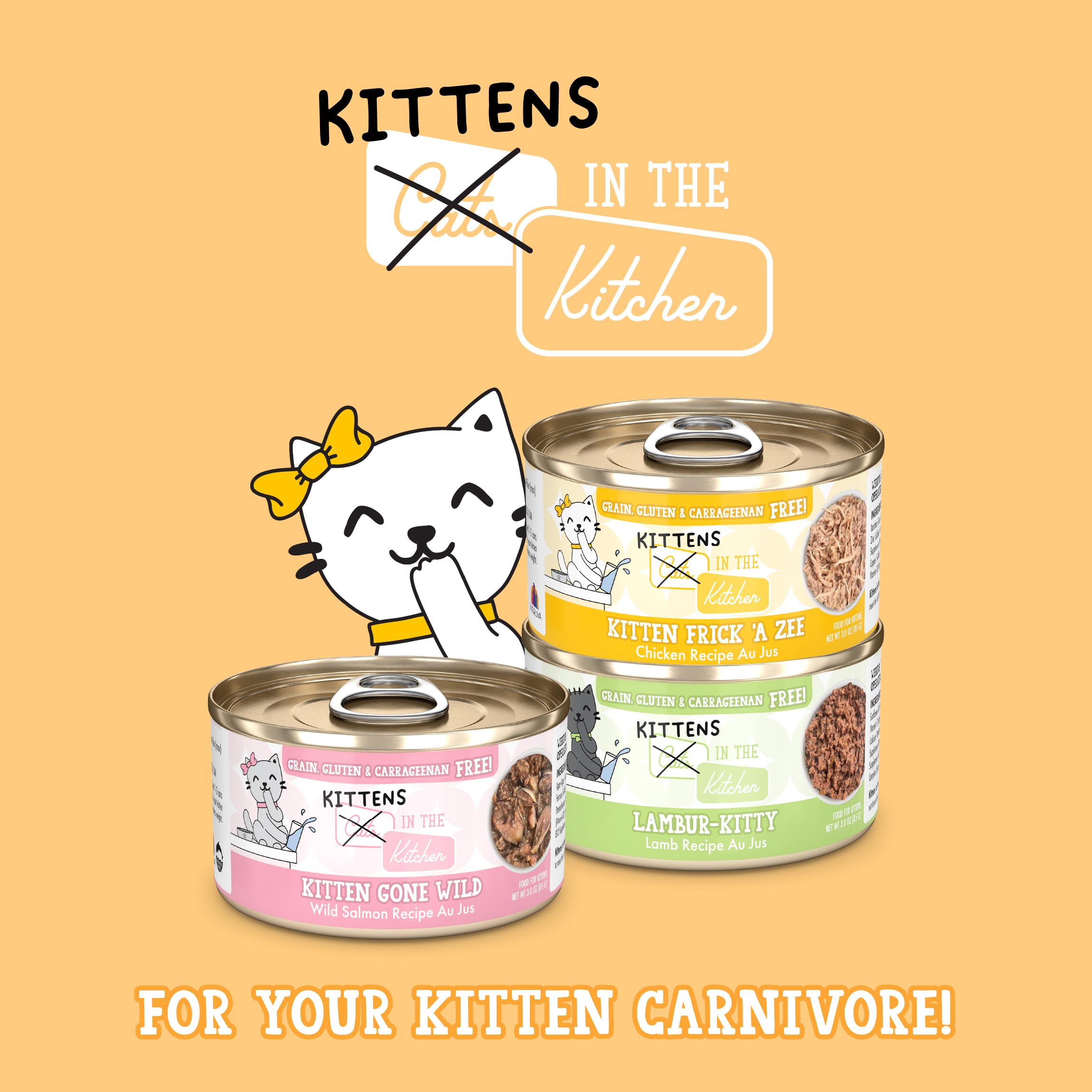 Option sans carraghénane Weruva Kitten en boîte de 3oz