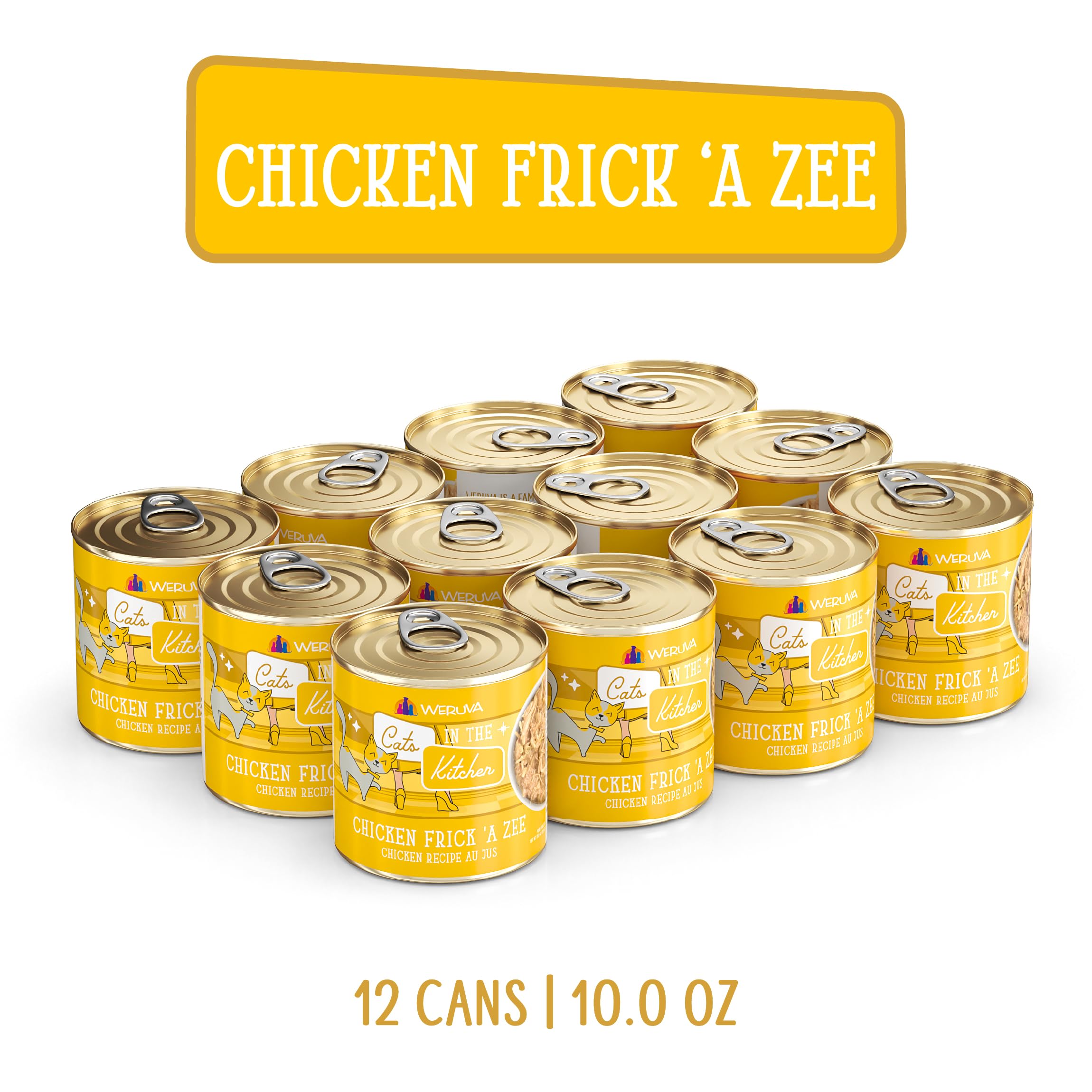Weruva Chats Dans La Cuisine Poulet Frick A Zee Aux Jus, hydratation naturelle pour votre chat.