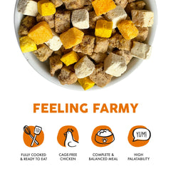 Weruva Chien Lyophilisé Feeling Farmy, potiron, fibres naturelles.