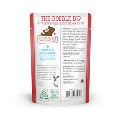 Sachets 12 du Double Dip, portions faciles à doser et servir.