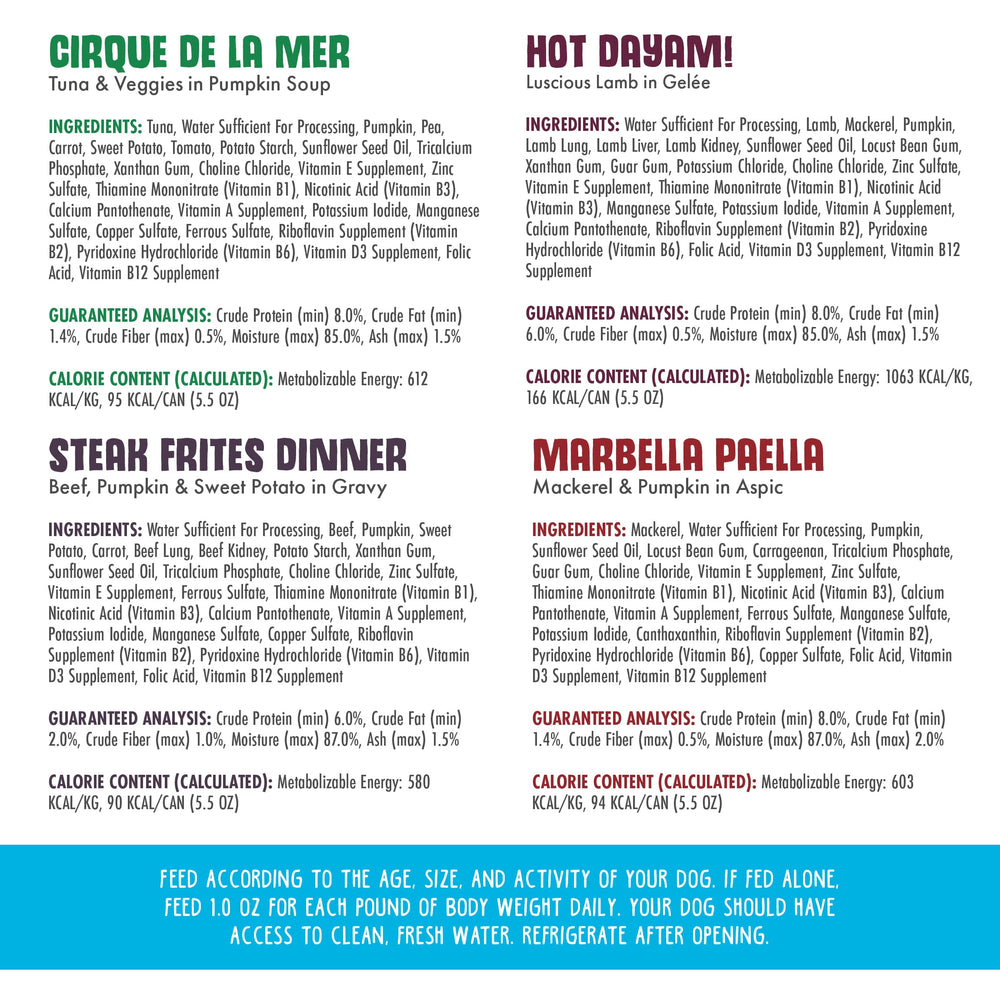 Cirque de la Mer de Weruva: mélange gourmet en boîte 14oz