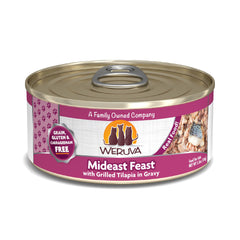Weruva Classic Cat Food Mideast Feast: tilapia en sauce, boîtes pratiques pour repas savoureux.