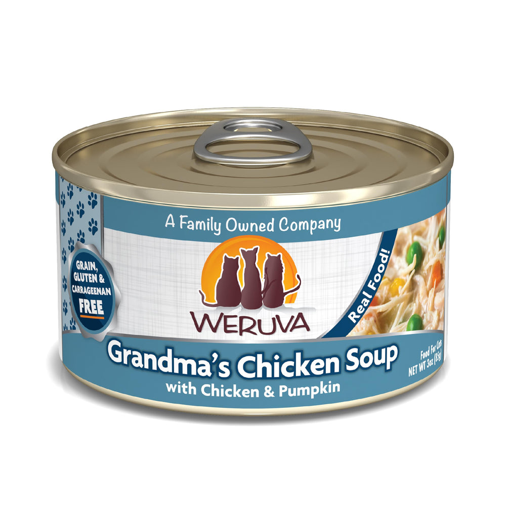 Weruva Classic Cat Food Grandma’s Chicken Soup: poulet blanc en morceaux dans sauce savoureuse