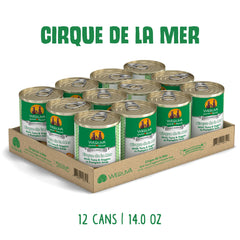 Cirque de la Mer Weruva: thon en morceaux et légumes dans une sauce gourmande.