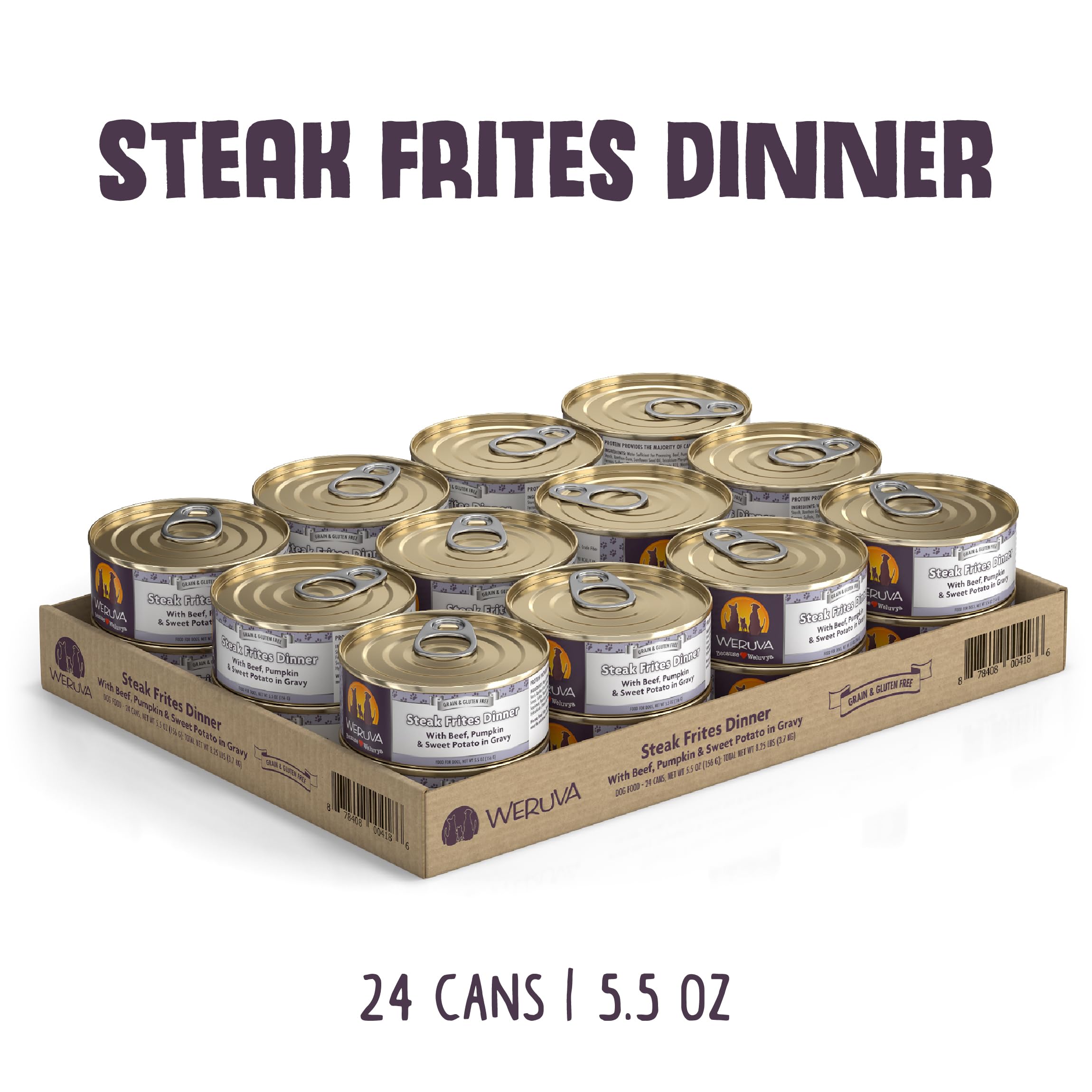 Gros plan sur le bœuf australien utilisé dans Weruva Classic.
