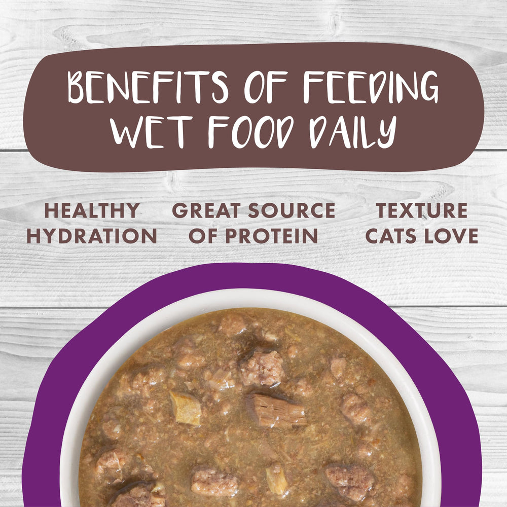 Weruva Classic Stew Chat, sans additifs artificiels pour une liste d'ingrédients claire.