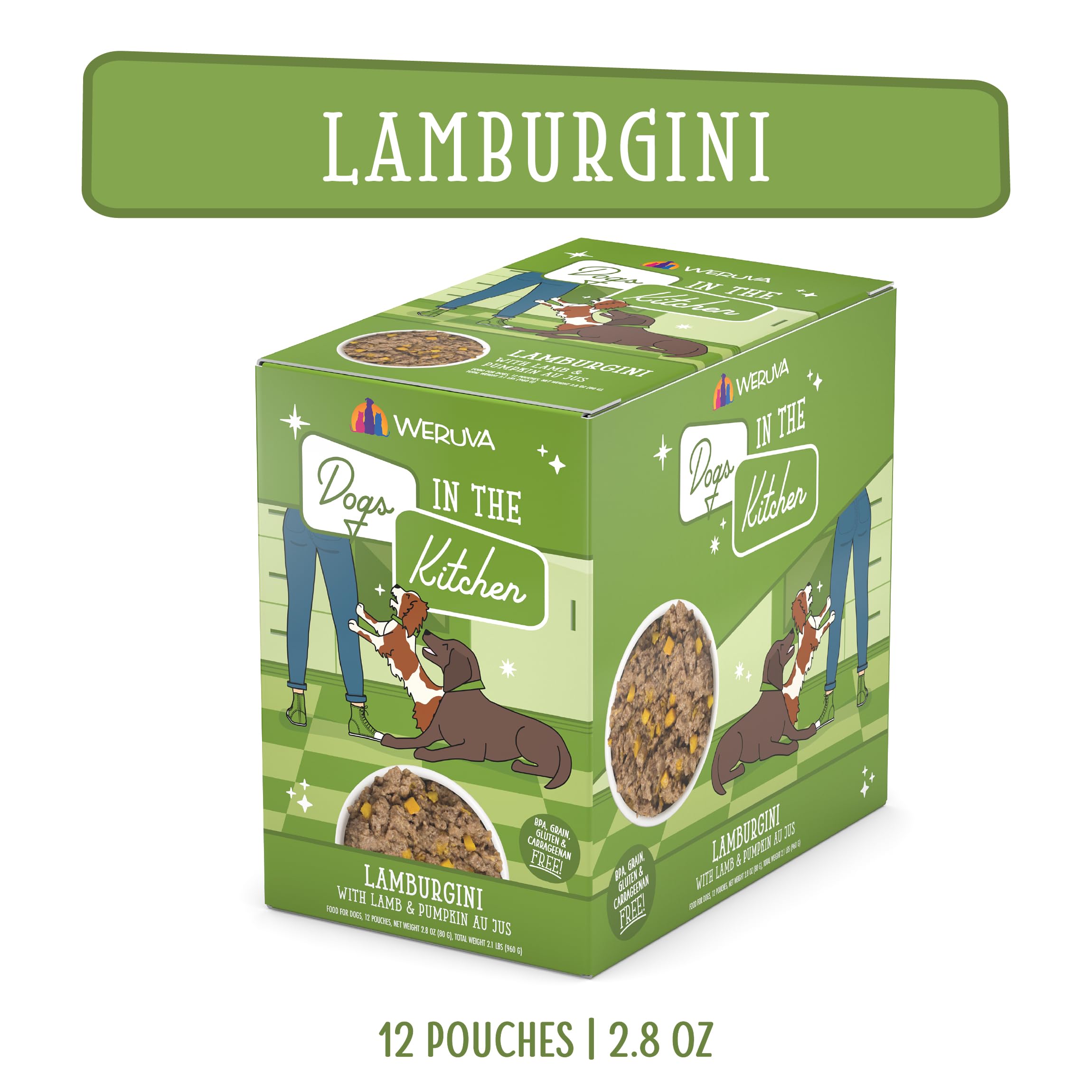 Emballage vert Lamburgini, présentation soignée et pratique.
