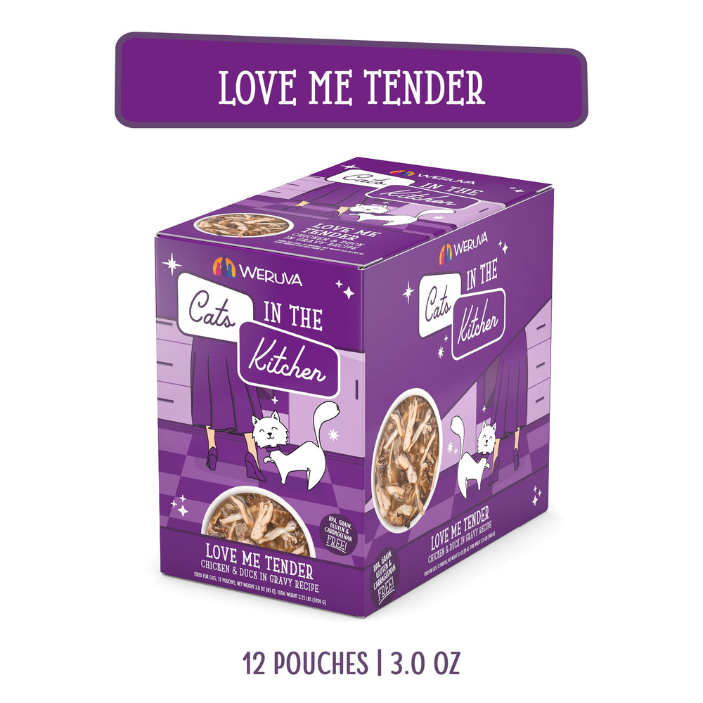 Formule grain-free de Weruva, poulet et canard, sauce onctueuse.