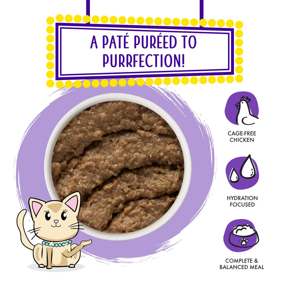 Ingrédients naturels Weruva pour chat, alimentation humide de qualité.