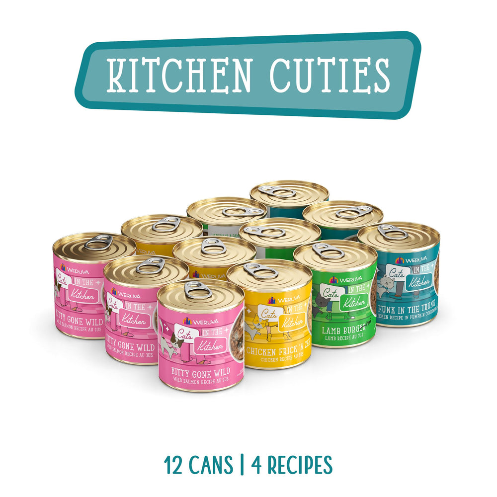 Weruva Kitchen Cuties Lamb Burger-ini, douceur savoureuse en sauce au jus