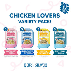 Assortiment Poulet pour chien de Weruva Meals 'n More, variété savoureuse.