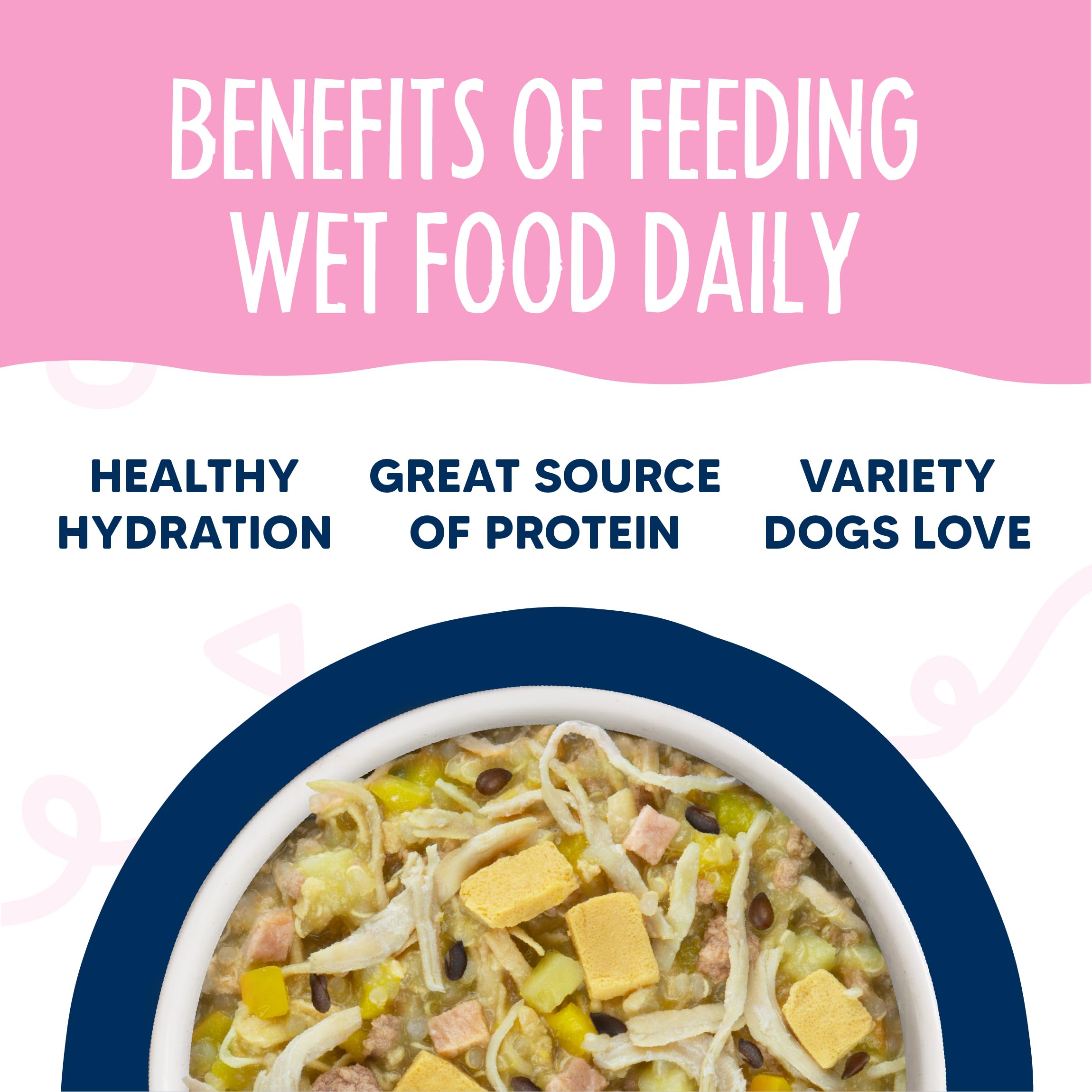 Weruva Meals n More: inuline et potiron visibles, soutien potentiel pour la digestion.
