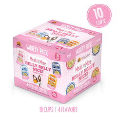 Recettes digestives variées dans des gobelets 3,5 oz pour chiens