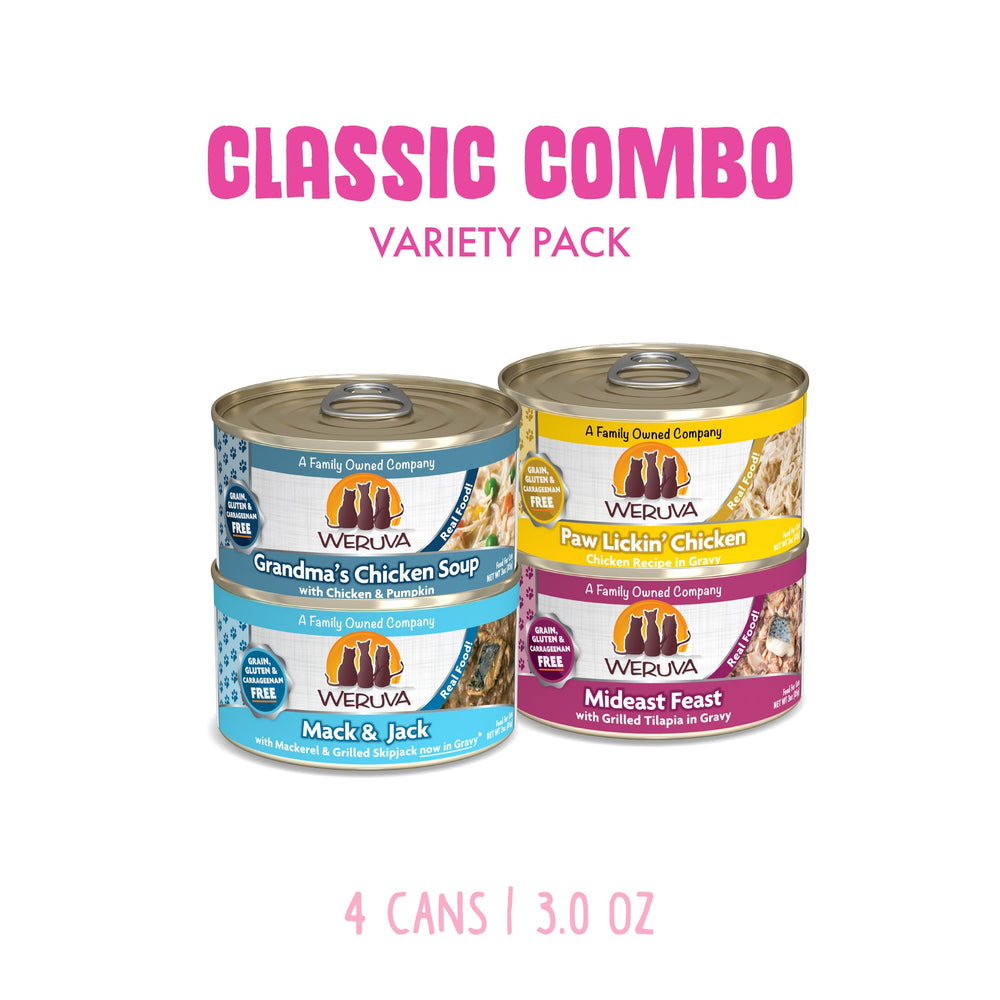 Weruva Nourriture Chat Classique – Mack et Jack: variété de saveurs pour les repas.