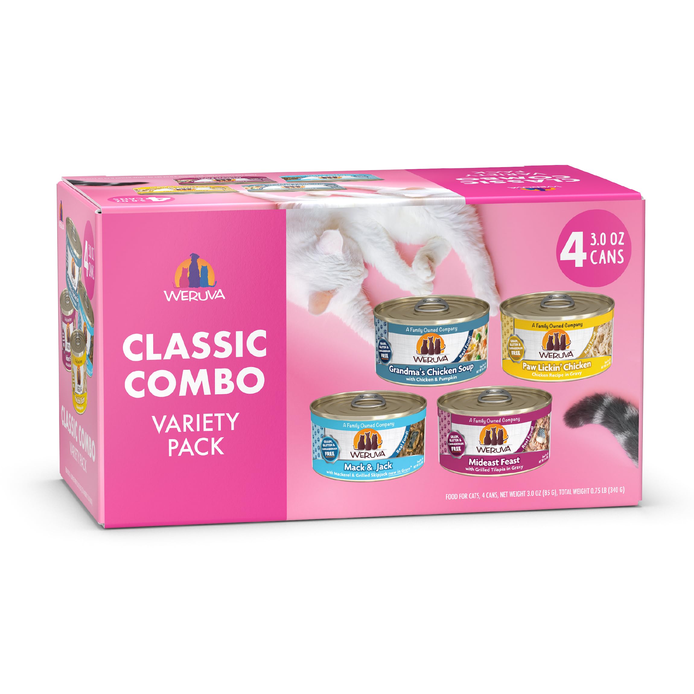 Weruva Nourriture Chat Classique – soupe-poulet-mamie: saveur réconfortante et hydratation naturelle.