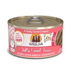 Pâté crèmeux Weruva au poulet et saumon, repas humide attrayant pour chat