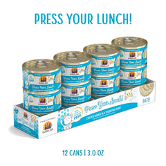 Weruva pate poulet cremeux en texture homogène, plaisir pour chat gourmand.