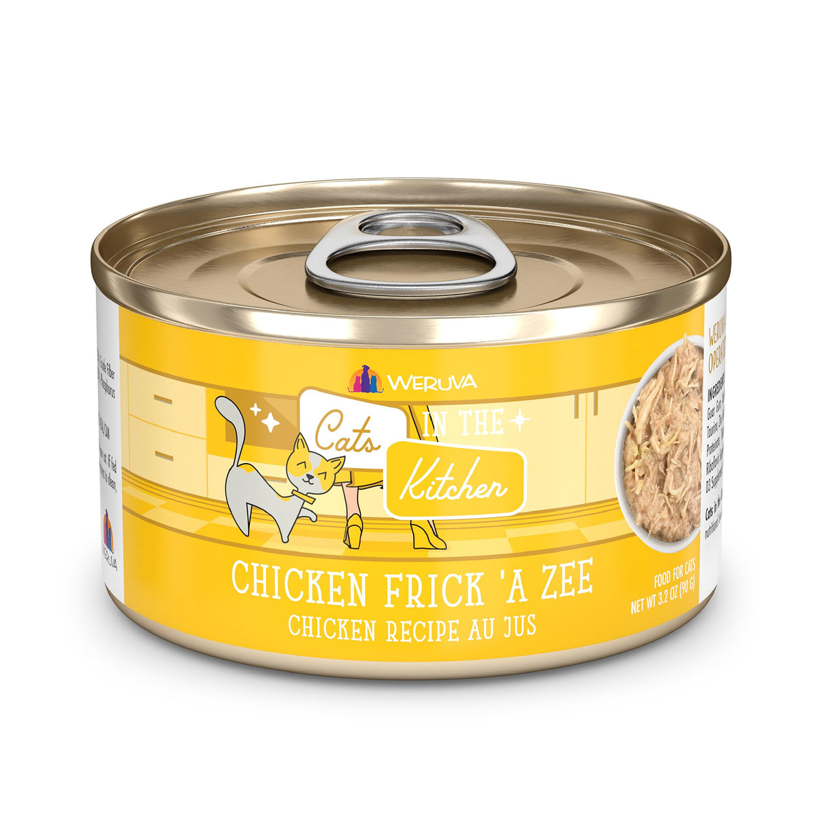 Weruva Cats in the Kitchen Poulet Frick A Zee au Jus, portions savoureuses et hydratantes.