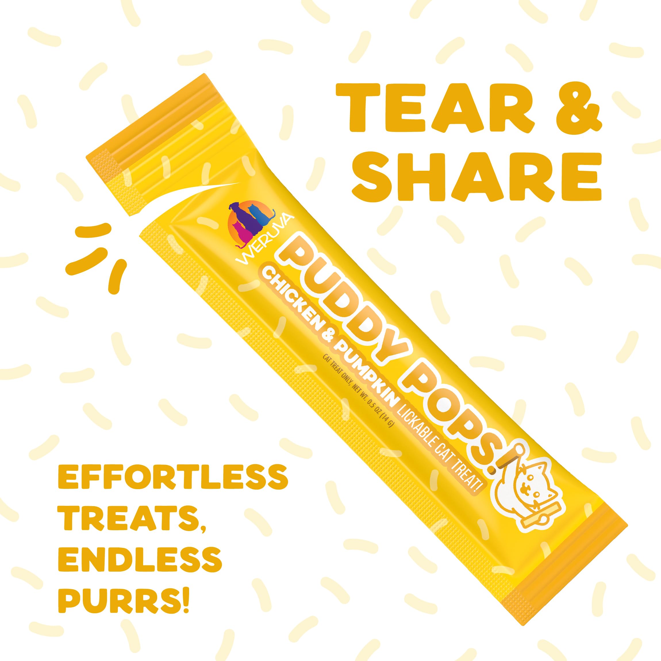 Format pratique tube 0,5 oz 5 pack Weruva Puddy Pops