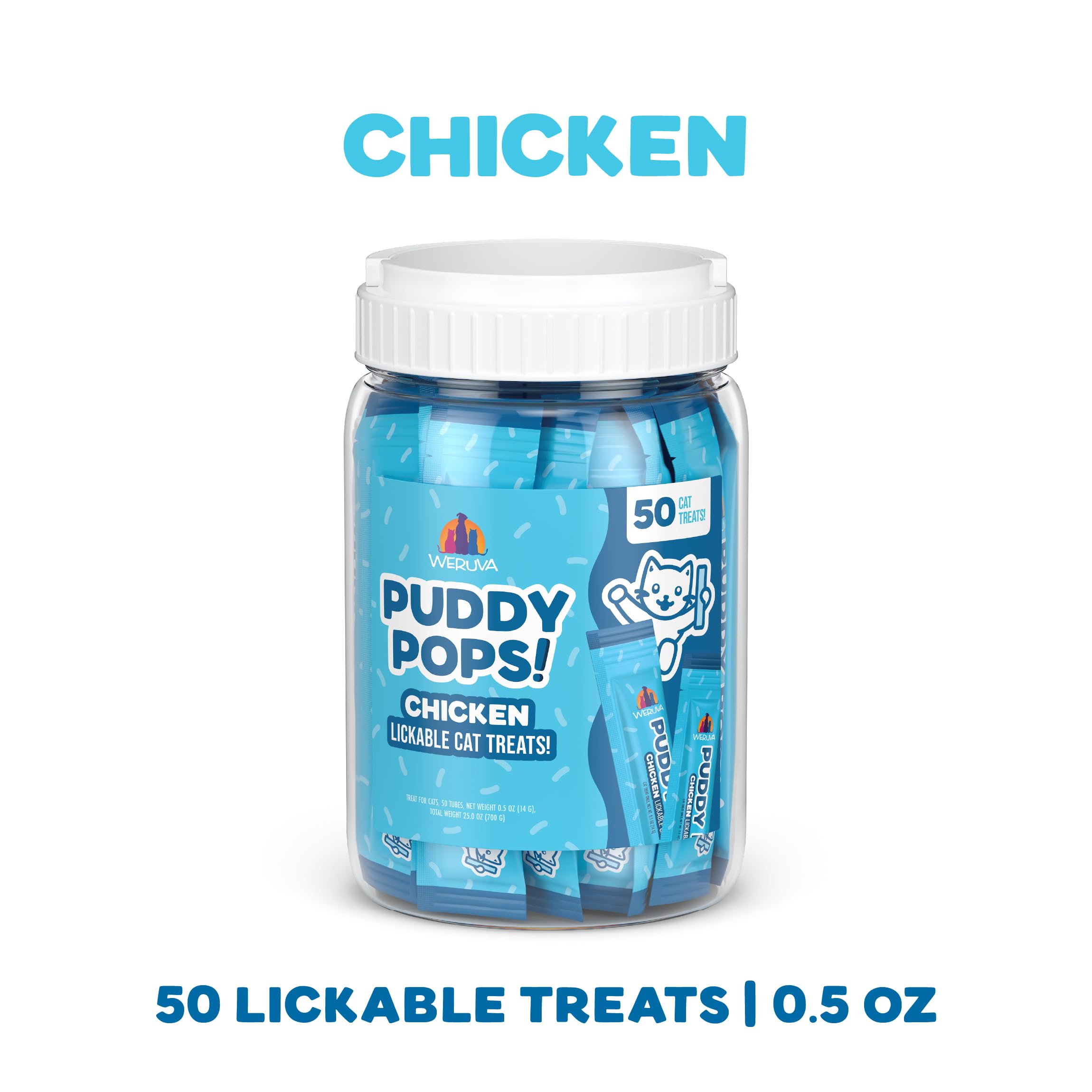 Puddy Pops Weruva : texture liqueuse facilitant le léchage