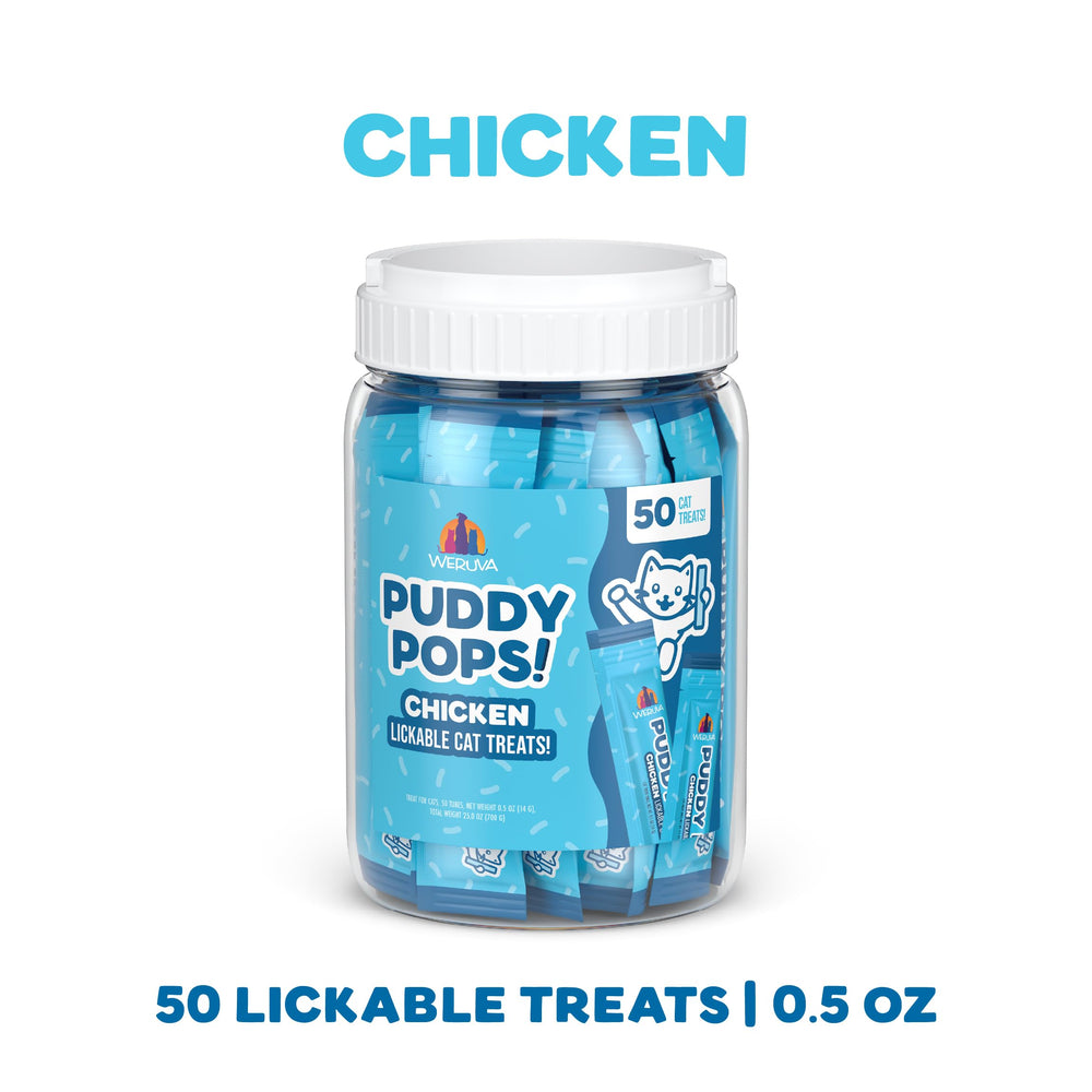 Puddy Pops Weruva : texture liqueuse facilitant le léchage