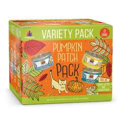 Weruva Pumpkin Patch Pack – boîte 3oz, variété féline pour digestion et appétit naturels.