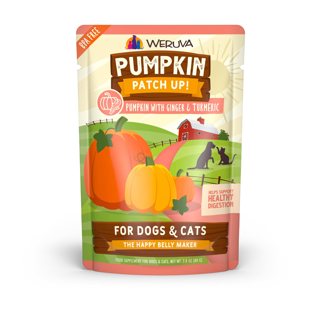 Poche Weruva Pumpkin Patch Up, purée prête à mélanger au repas.