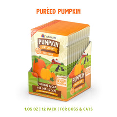 Weruva Pumpkin Patch Up! sachet ouvert prêt à mélanger avec la nourriture.