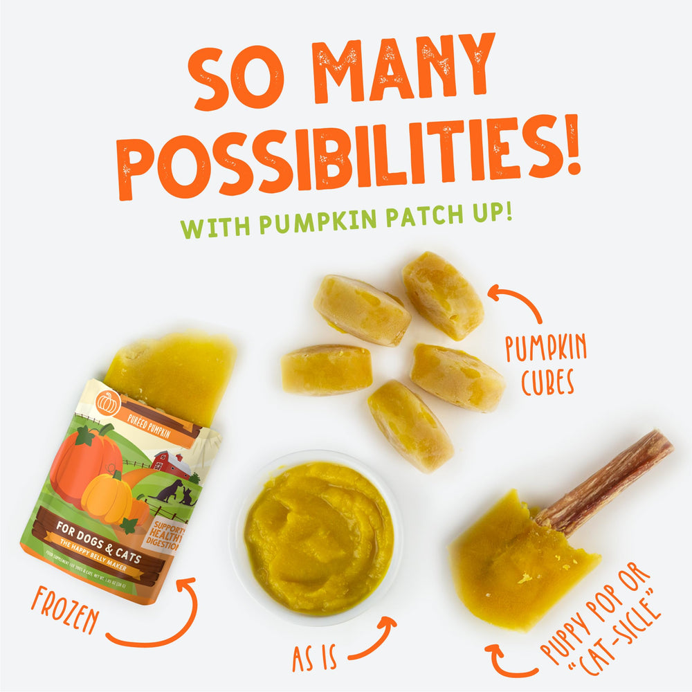 Sachet sans BPA de Weruva Pumpkin Patch Up, pratique.