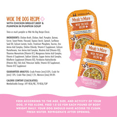 Potiron quinoa et inuline pour un profil nutritionnel dans le Wok The Dog Plus