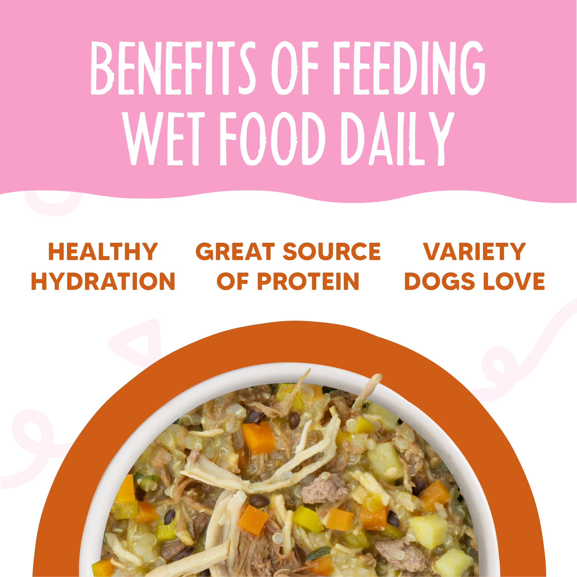 Sans céréales et sans gluten, Weruva Wok The Dog Plus convient au régime naturel
