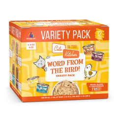 Weruva Word From The Bird : pack varié de boîtes 3,2 oz pour chats.