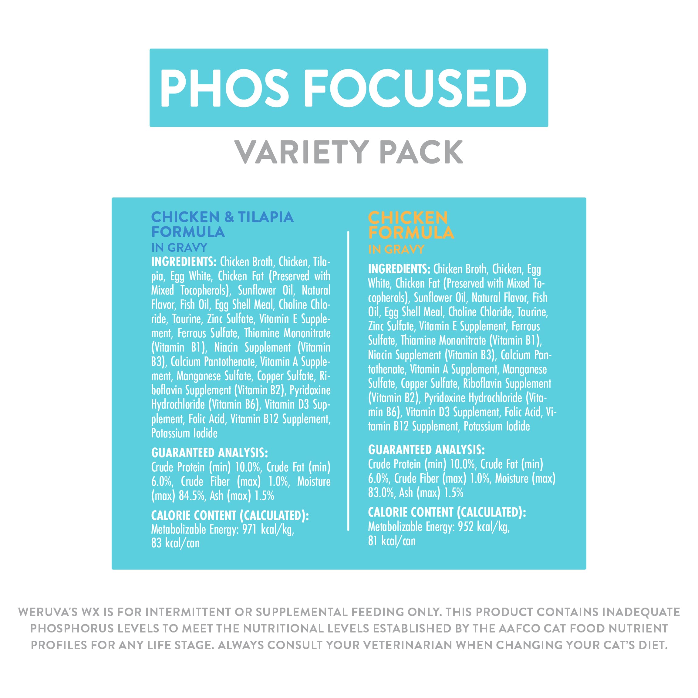 Weruva Wx Phos Focus, format 20 boîtes, rangement pratique.